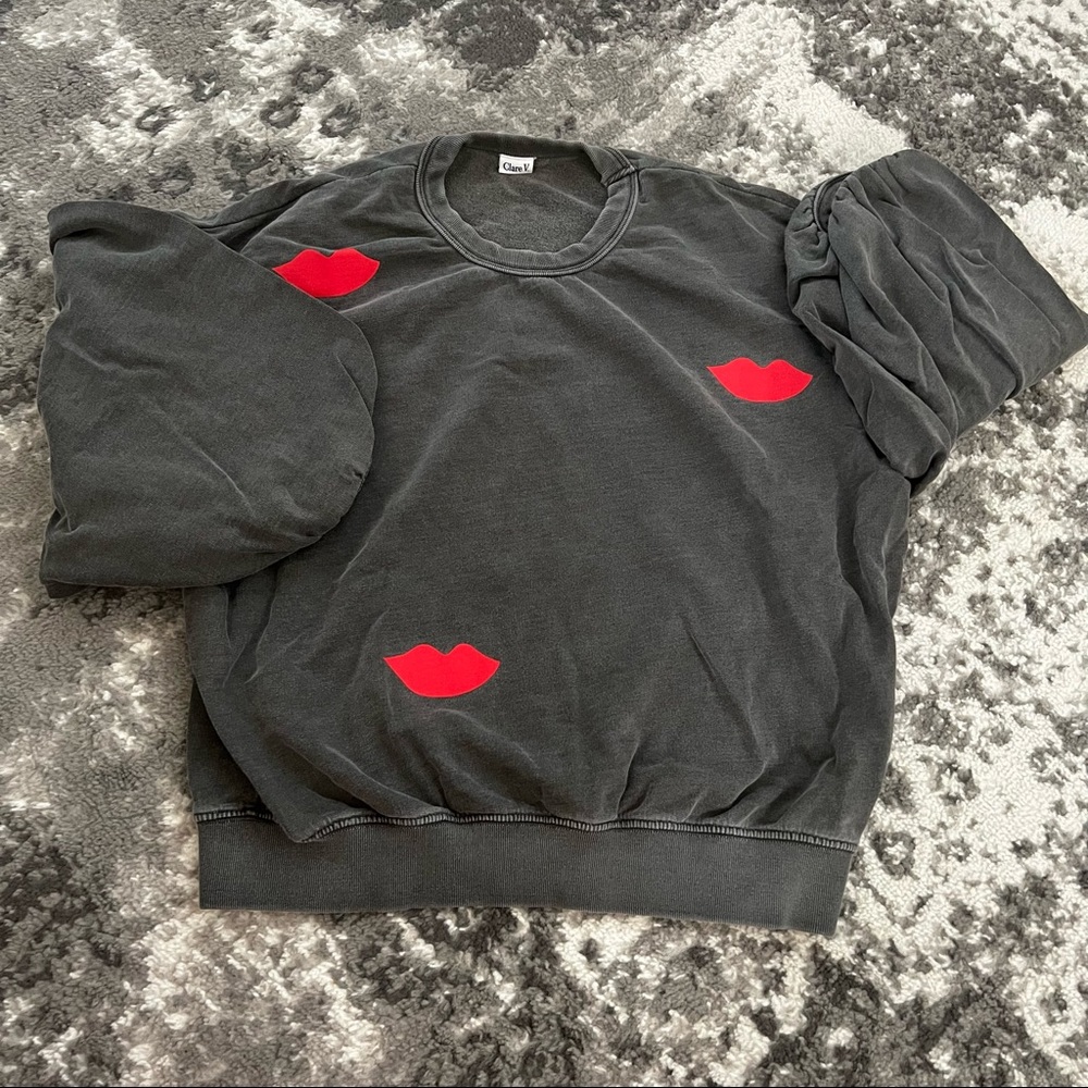 CLARE V Drop Shoulder Sweatshirt